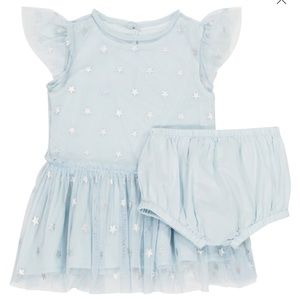 Stella McCartney Kids Baby Blue Tulle Star dress